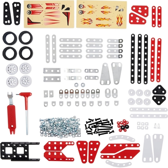 NEW Meccano, 10-in-1 Racing Vehicles STEM Model Building Kit - Picture 5 of 7